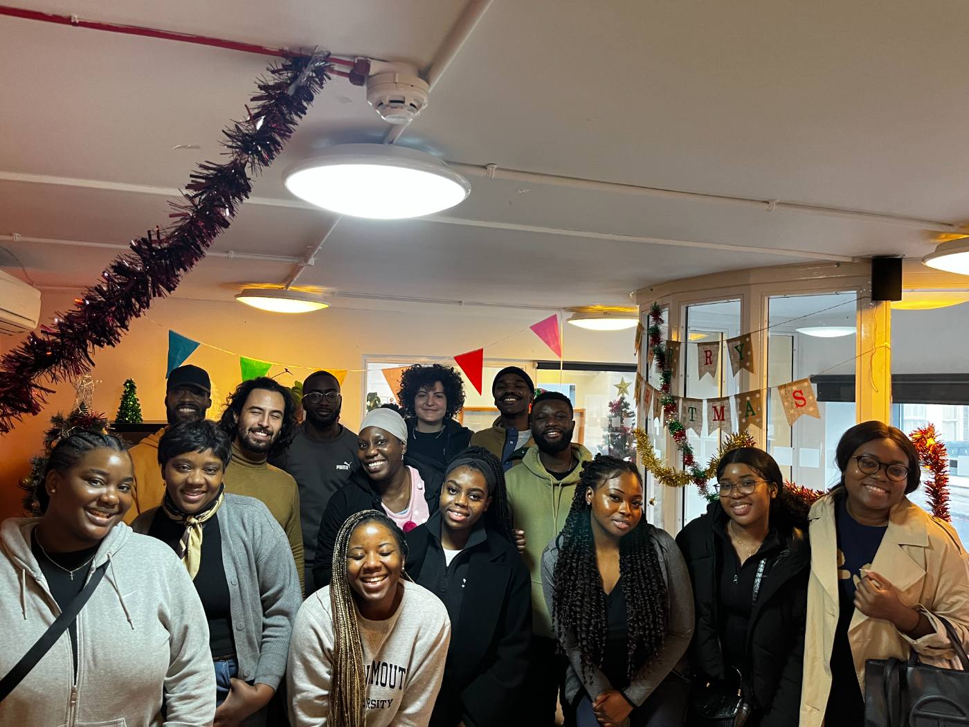 Volunteers together at the Christmas outreach